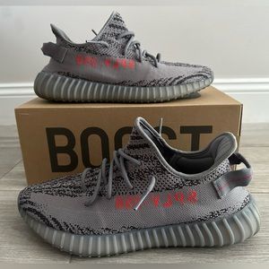 ADIDAS Yeezy Boost 350 V2 Beluga 2.0 AH2203 Grey Bold Orange Dark Solid Grey 12